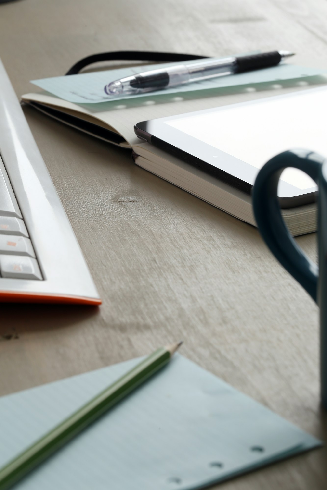 Workspace. Objects on the table